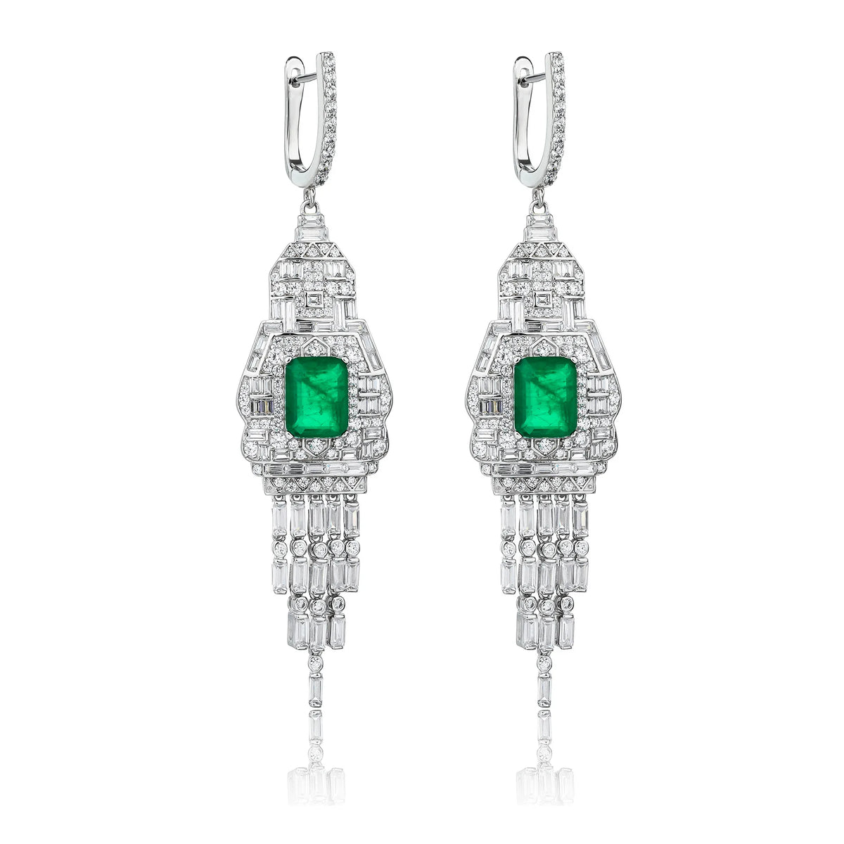 MuShan Jewelry 925 Sterling Silver Earring Designer High Carbon Diamond HCD Diamond 925 Sterling Silver Studs Accessories