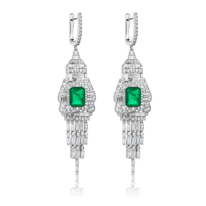 MuShan Jewelry 925 Sterling Silver Earring Designer High Carbon Diamond HCD Diamond 925 Sterling Silver Studs Accessories