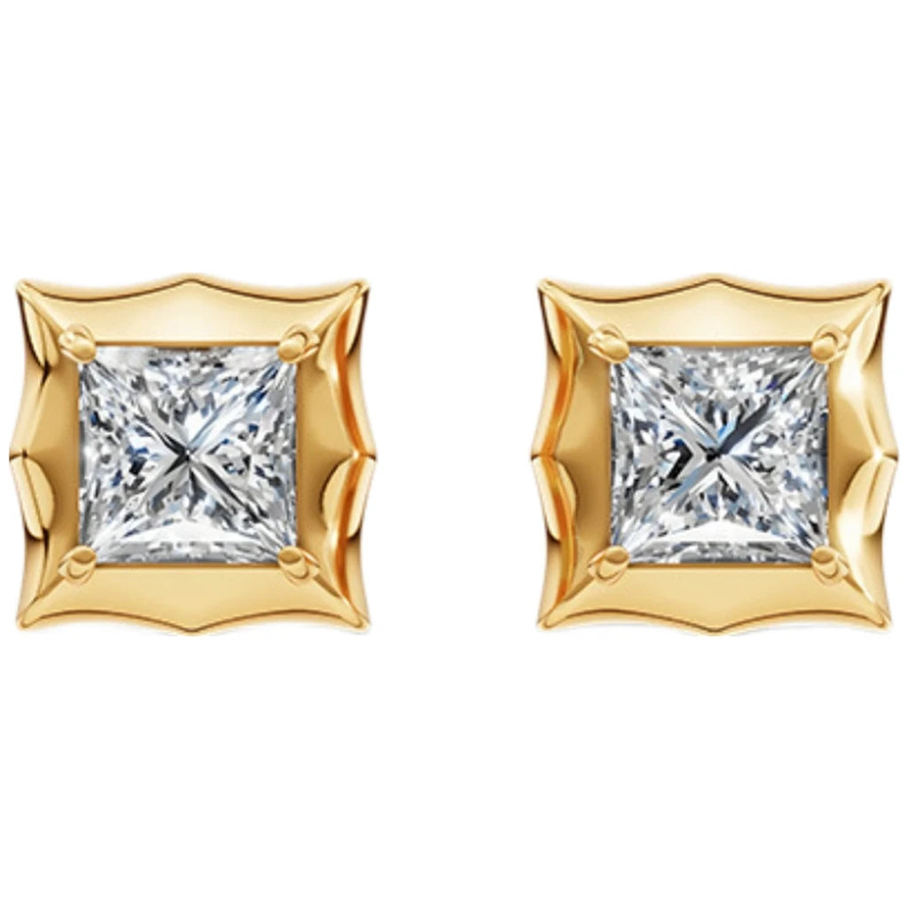 MUSHAN Custom Jewelry 925 Sterling Silver Earring Moissanite D Color VVS Luxury Youthful Noble Earrings Diamond Accessories