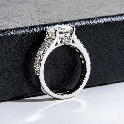Bague de mariage en argent sterling 925 MUHAN Luxury Jewelry pour femme, diamant moissanite couleur D, certificat GRA, bijou de haute qualité