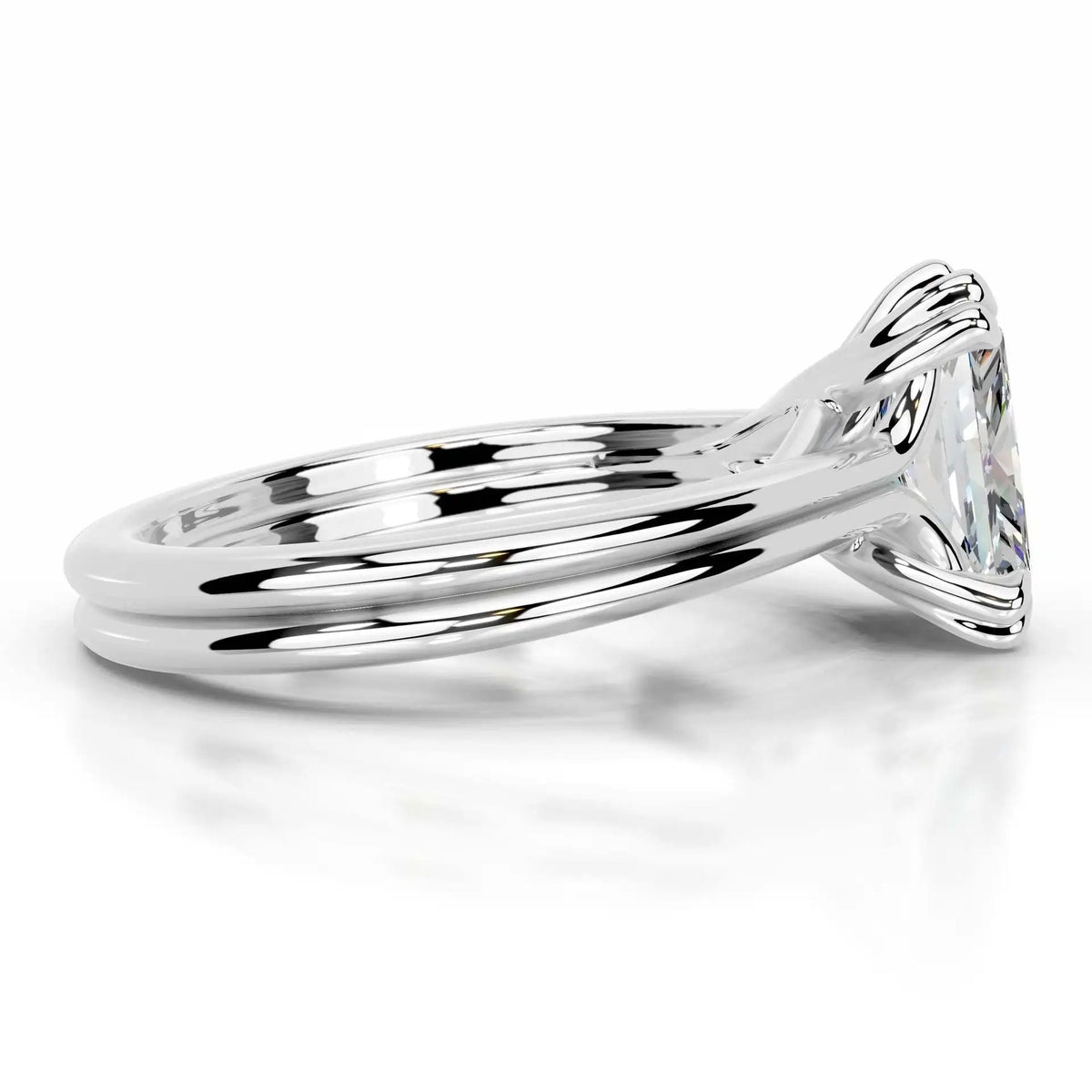 MUSHAN Custom Jewelry 925 Sterling Silver Ring Moissanite D Color VVS1 Fine Splendid Princess Winsome Rings Diamond Accessories