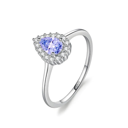 MuShan Jewelry 925 Sterling Silver Ring Wedding Band HCD Gemstones Christmas Gift Bachelorette Gift Women Rings Fine Jewelry