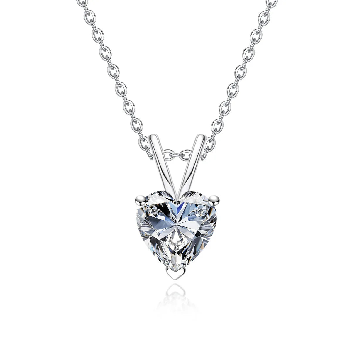 Collier pendentif en argent sterling 925 de luxe MUSHAN pour femmes, collier avec diamant moissanite GRA de 2 ct, 3 ct, 4 ct, 5 ct