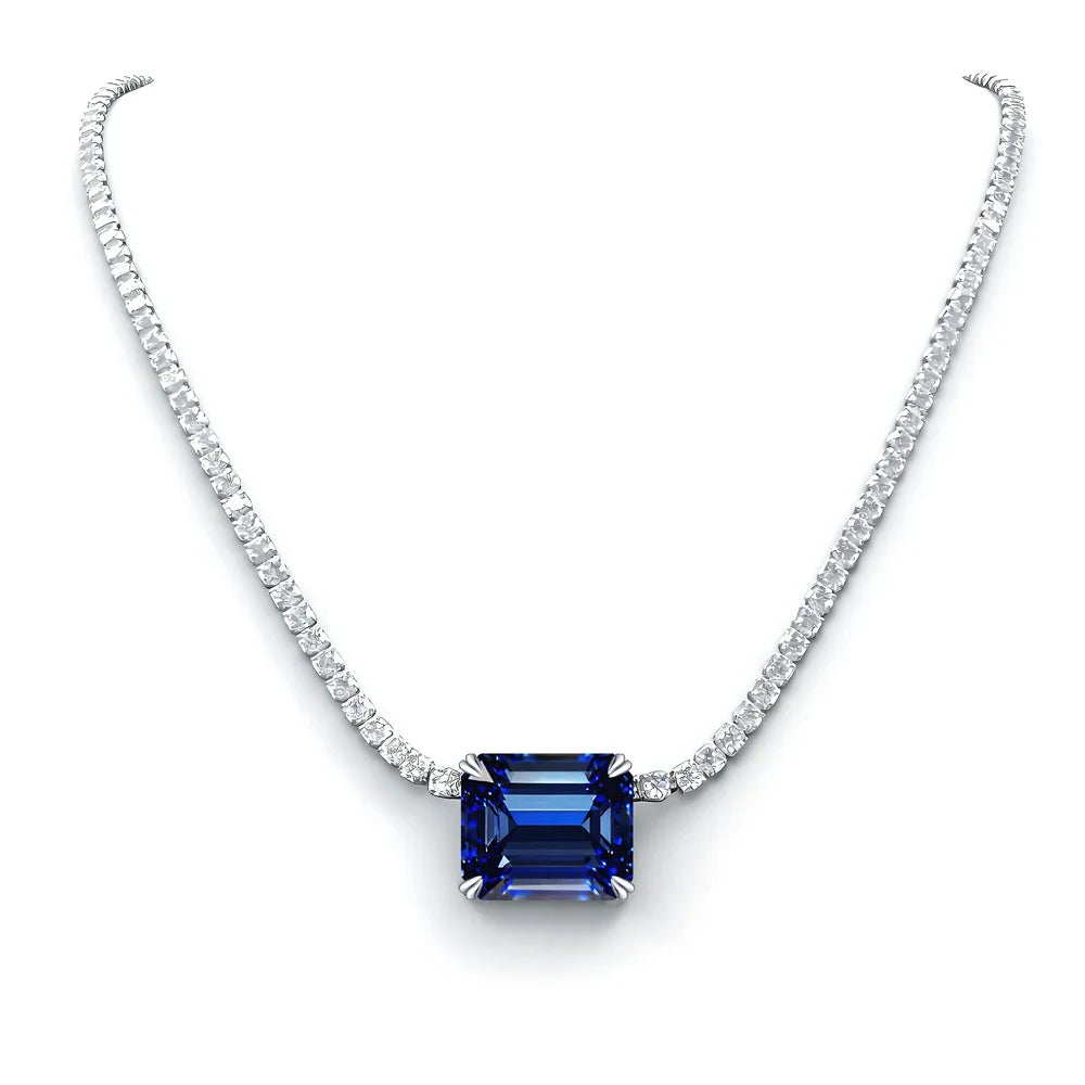 MuShan Jewelry 925 Sterling Silver Necklace Choker Chain HCD Diamonds Christmas Gift Statement Jewelry Women Necklaces Jewelry