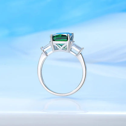MuShan Brand Jewelry 925 Sterling Silver Ring Cubic Zirconia 5A Grade Oval Romantic Women Real Gold Plated Fine Jewelry Rings