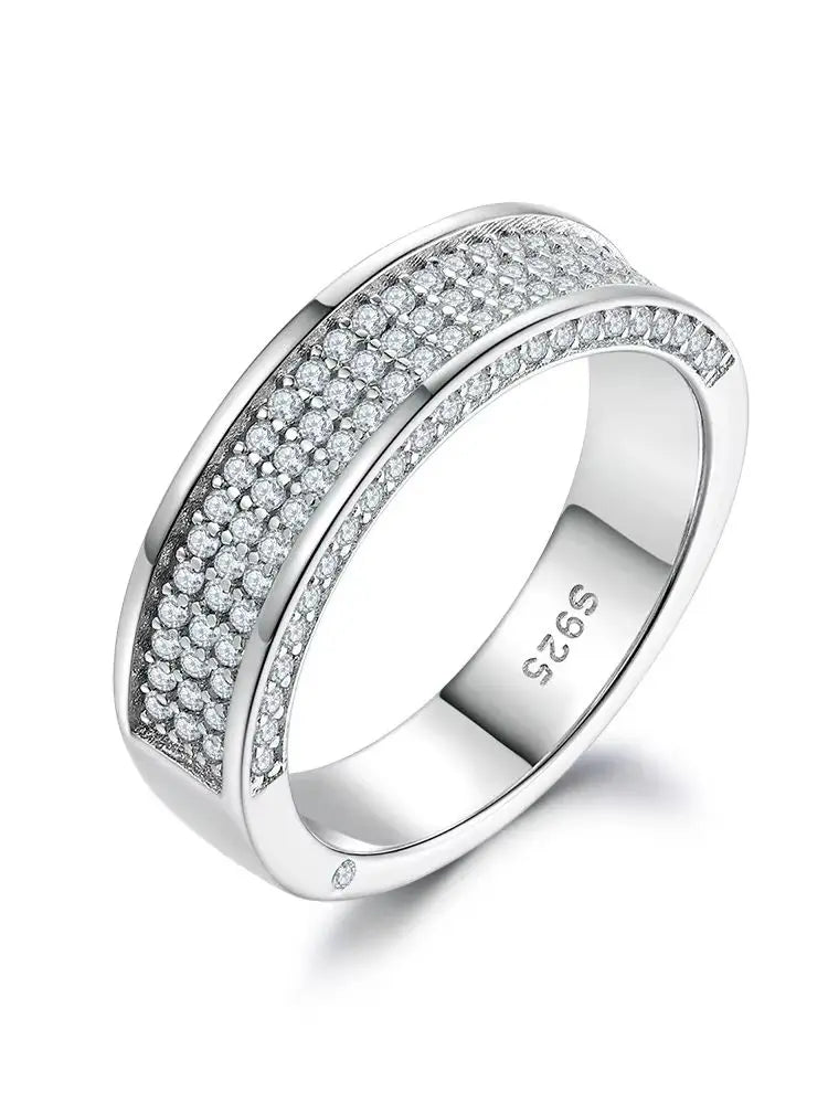 Anillo de joyería de lujo MuShan de plata de ley 925 con circonita esmeralda 7A, para uso diario, para novia, joyería fina chapada en oro de 18 quilates