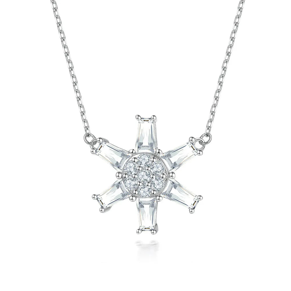 Collier MuShan Luxury Jewelry en argent sterling 925, solitaire en zircon 5A, bijou fantaisie pour femme, pendentif haut de gamme plaqué or véritable