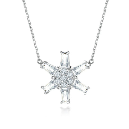 Collier MuShan Luxury Jewelry en argent sterling 925, solitaire en zircon 5A, bijou fantaisie pour femme, pendentif haut de gamme plaqué or véritable