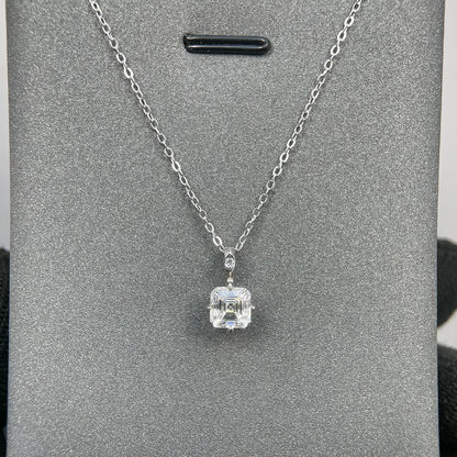 MuShan Luxury Jewelry 925 Sterling Silver Cuban Link Chain Moissanite Holiday Her 18K Gold Plated MST Patent GRA Certified