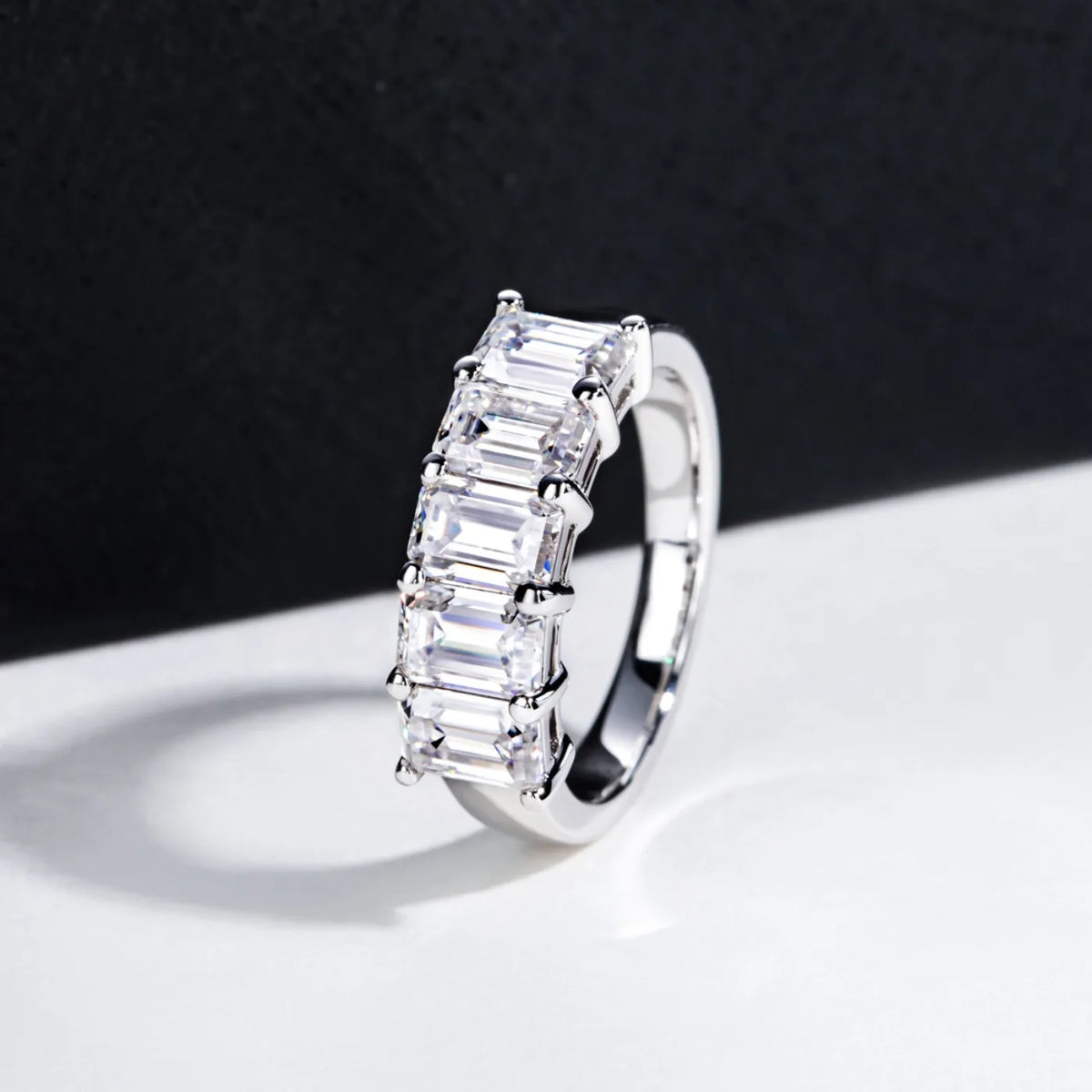 Bague de mariage en argent sterling 925 MUHAN Luxury Jewelry pour femme, diamant moissanite couleur D avec certificat GRA, bijou raffiné
