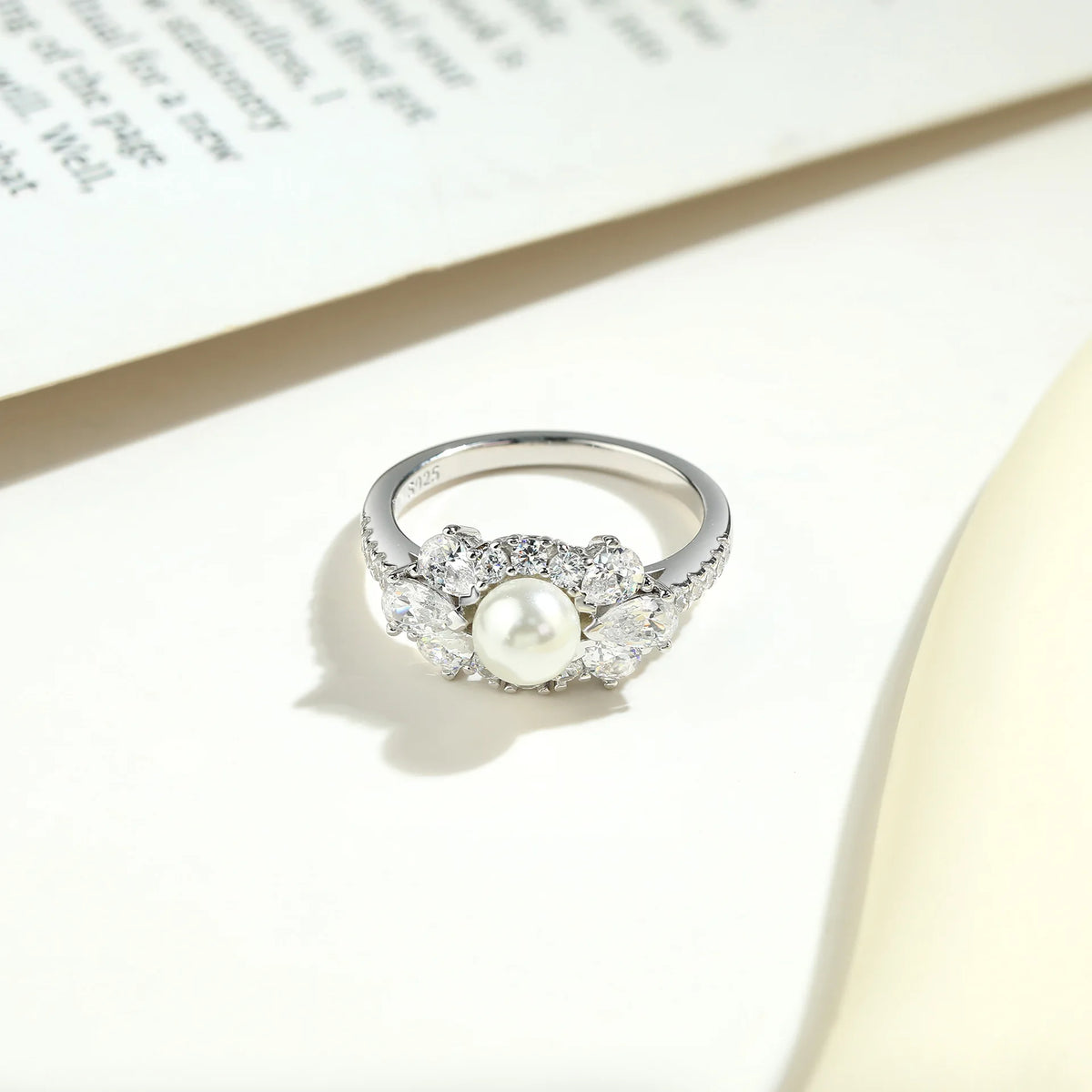 Bague de mariage MuShan Jewelry en argent sterling 925 avec diamant à haute teneur en carbone, cadeau pour elle, bijoux élégants, bagues pour femmes, joaillerie fine