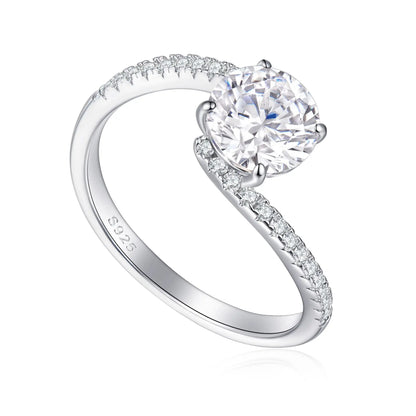 MuShan Brand Jewelry 925 Sterling Silver Ring Zircon 7A Radiant Bridal for Girlfriend Real Gold Plated Fine Jewelry Rings
