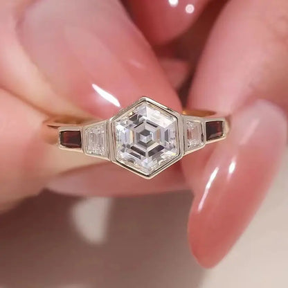 MUSHAN Custom Jewelry 10k 14k 18k Gold 925 Silver Ring Women Band D VVS1 Rare Moissanite Diamond Wedding Rings 18K Gold Jewelry