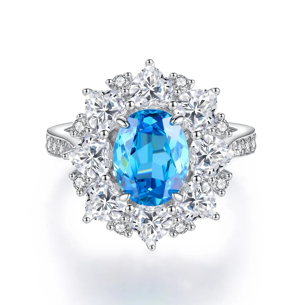 MUSHAN Luxury Jewelry s 925 Sterling Silver Rings For Women CMA Certificate HCD Gemstones Sapphire Ring Bands s925 Fine Jewelry