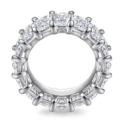 MuShan Jewelry 925 Sterling Silver Rings Bands Engagement Ring 7A Cubic Zirconia  Women Romantic Anniversary  Women Gift