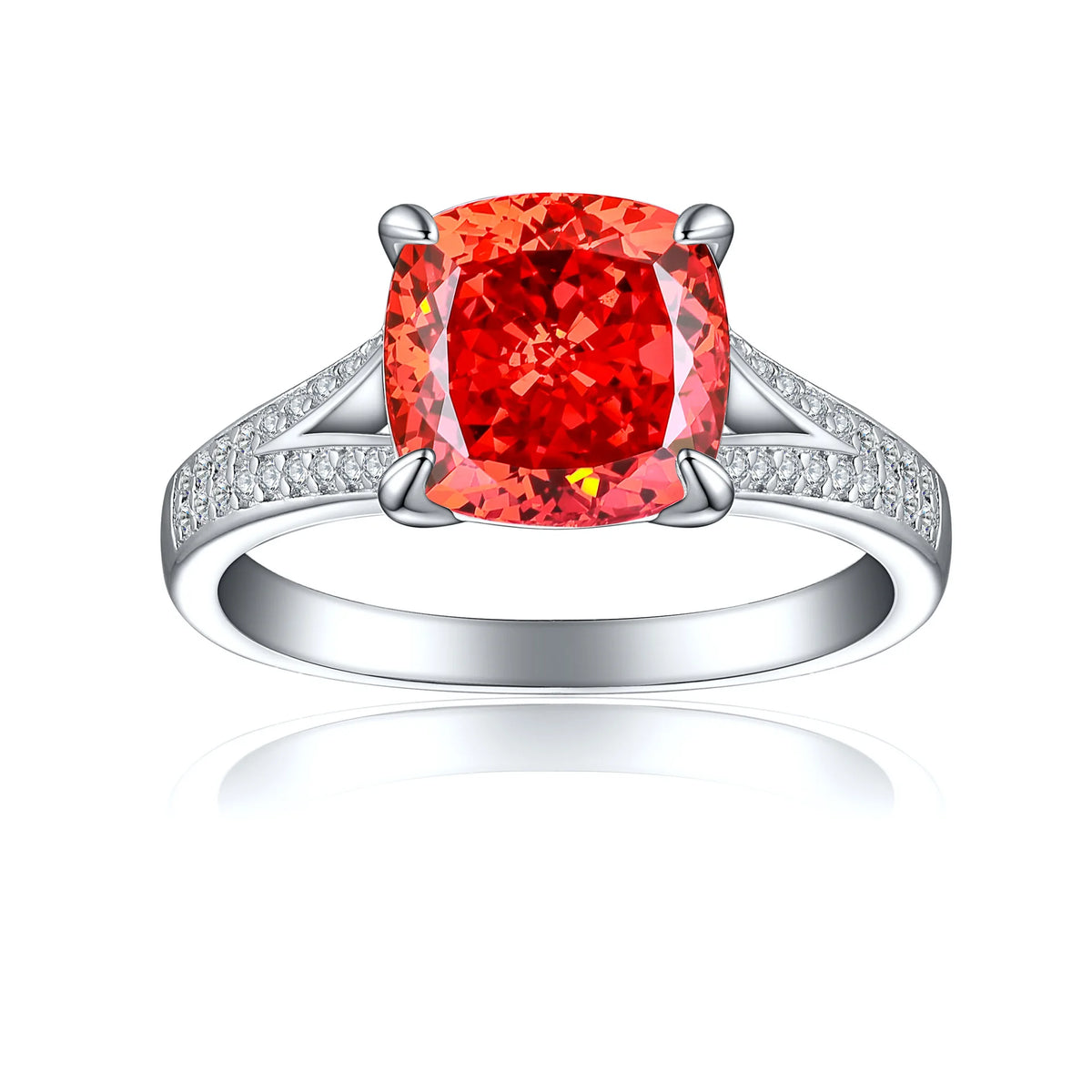 MuShan Jewelry 925 Sterling Silver Ring Wedding Band High Carbon Diamond Cocktail Party Romantic Style Women Rings Fine Jewelry