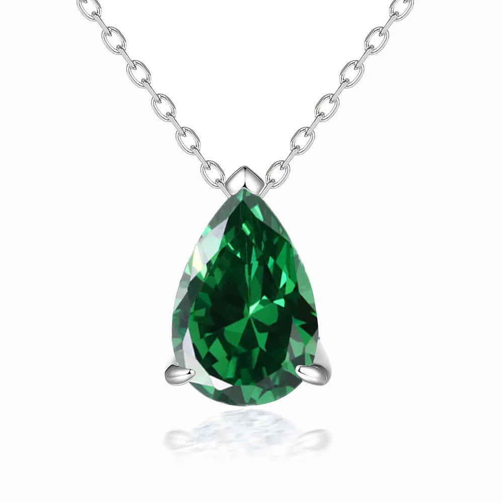 Collar de plata de ley 925 de la marca MuShan con circonita 7A, joya clásica para fiestas de novias, baño de oro auténtico, colgante de joyería premium para mujer