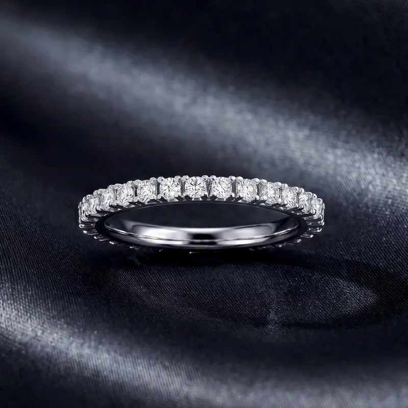 MUSHAN Custom Luxury Diamond Rings Jewelry IGI Certificated for Women 925 Sterling Silver Lab Grown Diamond Ring Band HPHT CVD