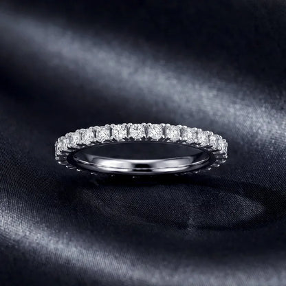 MUSHAN Custom Luxury Diamond Rings Jewelry IGI Certificated for Women 925 Sterling Silver Lab Grown Diamond Ring Band HPHT CVD