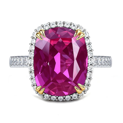 MuShan Jewelry 925 Sterling Silver Ring Wedding Band High Carbon Diamond Glamorous Style Daughter Gift Women Rings Fine Jewelry