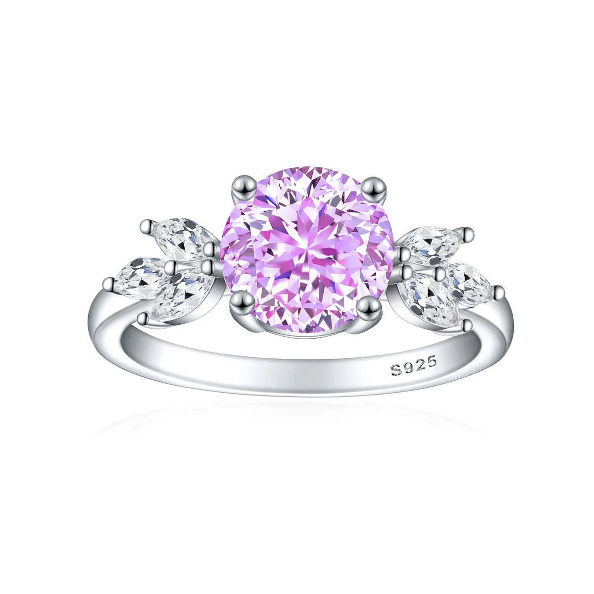 MuShan Jewelry 925 Sterling Silver Ring Wedding Band High Carbon Diamond Engagement Party Chic Style Women Rings Fine Jewelry