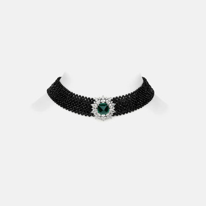 Collar de plata de ley 925 de la marca MuShan, con esmeralda creada en laboratorio de corte ovalado, regalo elegante para mujer, chapado en oro de 18 quilates, collar de aniversario