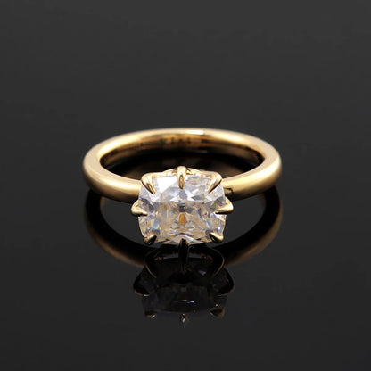 MUSHAN Luxury Custom 14K 18K Gold Rings Band Jewelry With Moissanite Diamond Lab Grown Gemstones Diamond Wedding Ring For Women
