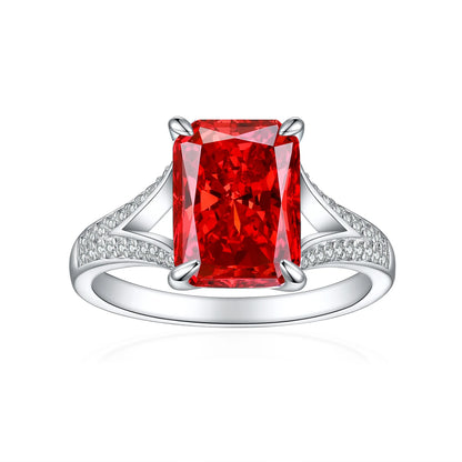 MuShan Jewelry 925 Sterling Silver Ring Wedding Band High Carbon Diamond Anniversary Gift Fine Jewelry Women Rings Fine Jewelry