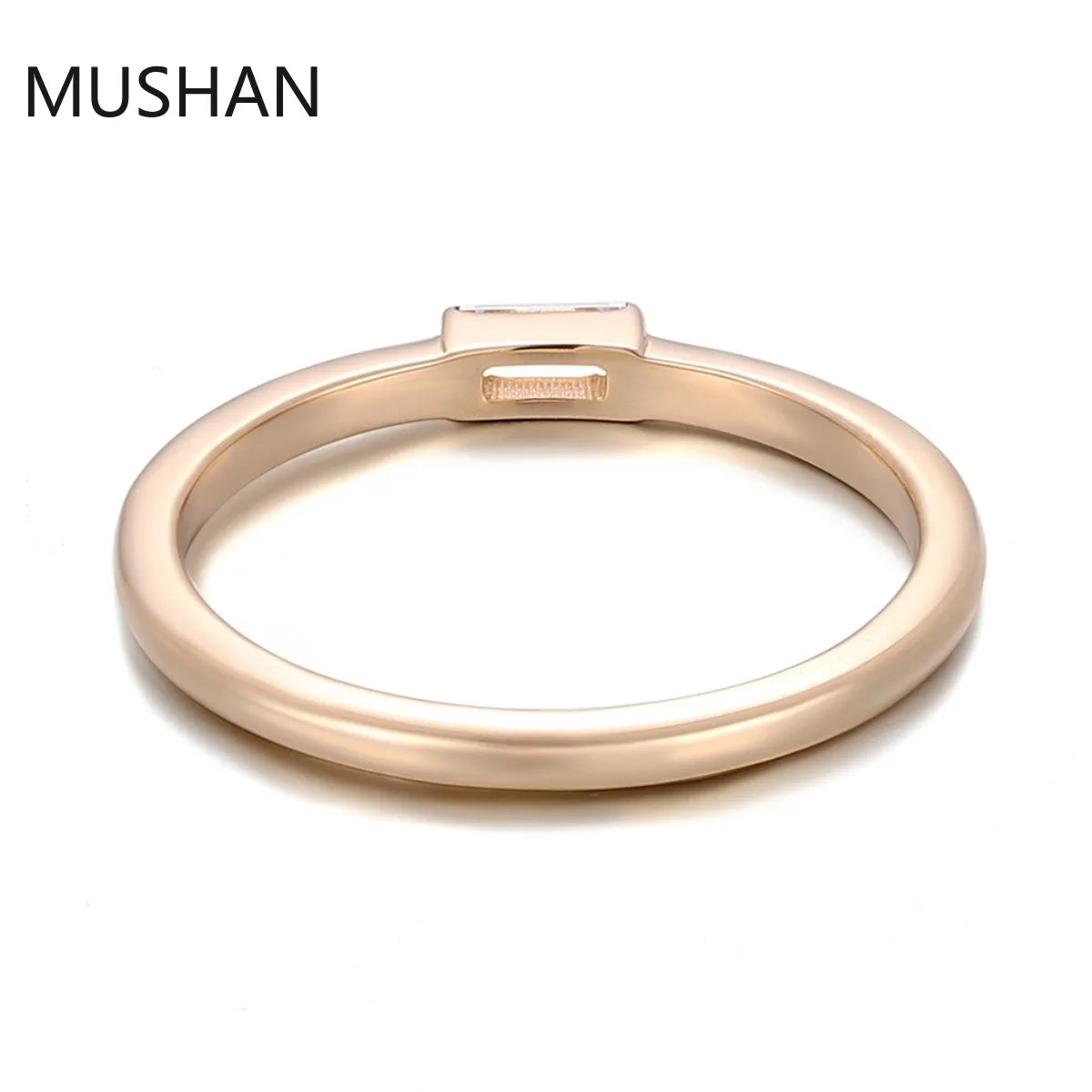 MUSHAN Luxury Custom 14K 18K Gold Rings Band Jewelry With Moissanite Diamond Lab Grown Gemstones Diamond Wedding Ring For Women