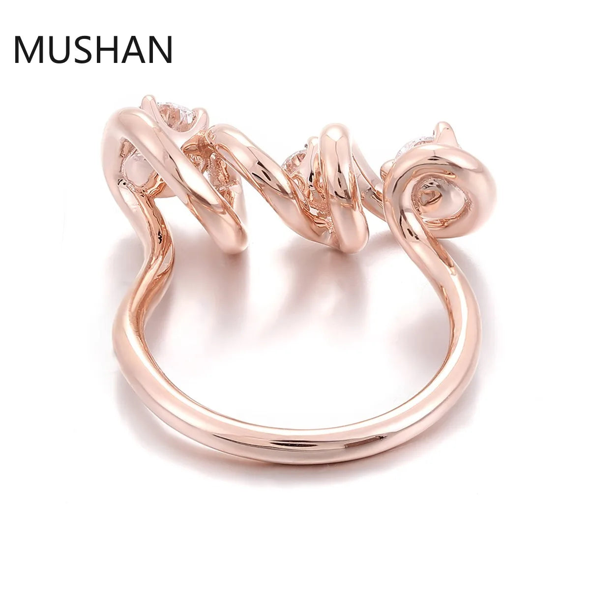 MUSHAN Luxury Custom 14K 18K Gold Rings Band Jewelry With Moissanite Diamond Lab Grown Gemstones Diamond Wedding Ring For Women