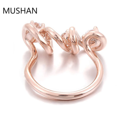 MUSHAN Luxury Custom 14K 18K Gold Rings Band Jewelry With Moissanite Diamond Lab Grown Gemstones Diamond Wedding Ring For Women