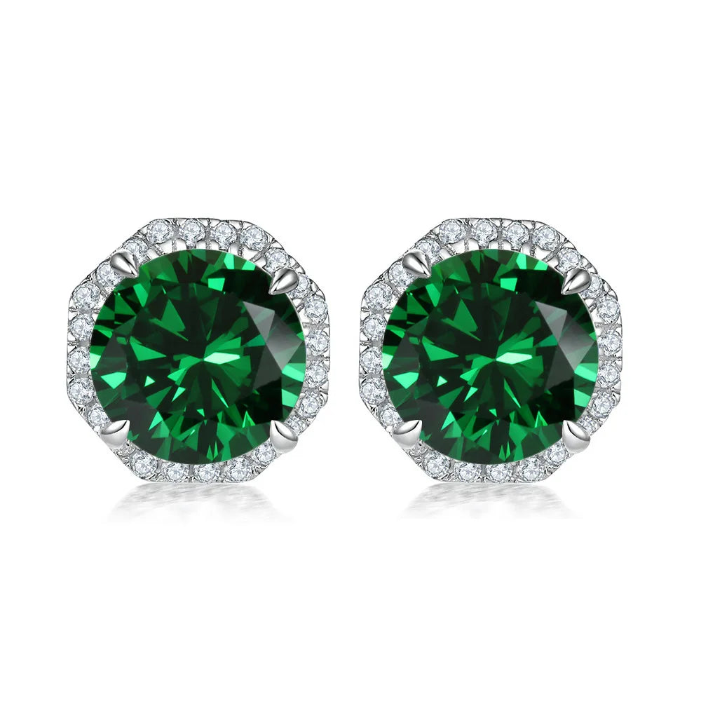 MuShan Jewelry 925 Sterling Silver Stud Earrings Dangle High Carbon Diamond Boho Premium Jewelry Women Earring Fine Jewelry
