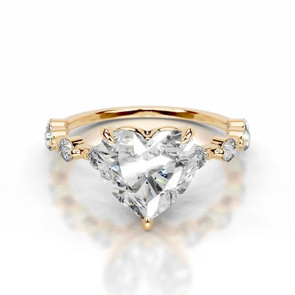 Mushan Luxury Jewelry S 925 Sterling Silver Set With Moissanite D Color 2 Ct Wedding Ring With Certificate Light Luxury Ring
