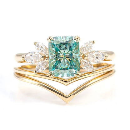 MUSHAN Joyería a medida, anillo de compromiso con diamante de moissanita raro de 2 quilates, banda de platino PT950, oro de 10K, 14K, 18K, joyería para mujer, anillos de boda
