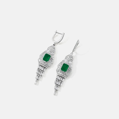 MuShan Jewelry 925 Sterling Silver Earring Designer High Carbon Diamond HCD Diamond 925 Sterling Silver Studs Accessories