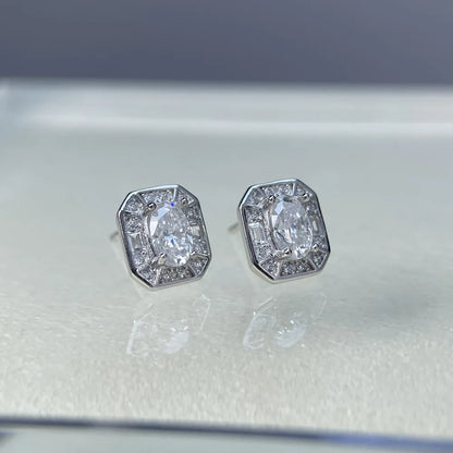 MuShan Designer Jewelry 925 Sterling Silver Drop Earring Pear Moissanite Formal Sparkling for Partner Rhodium Plated MST Patent
