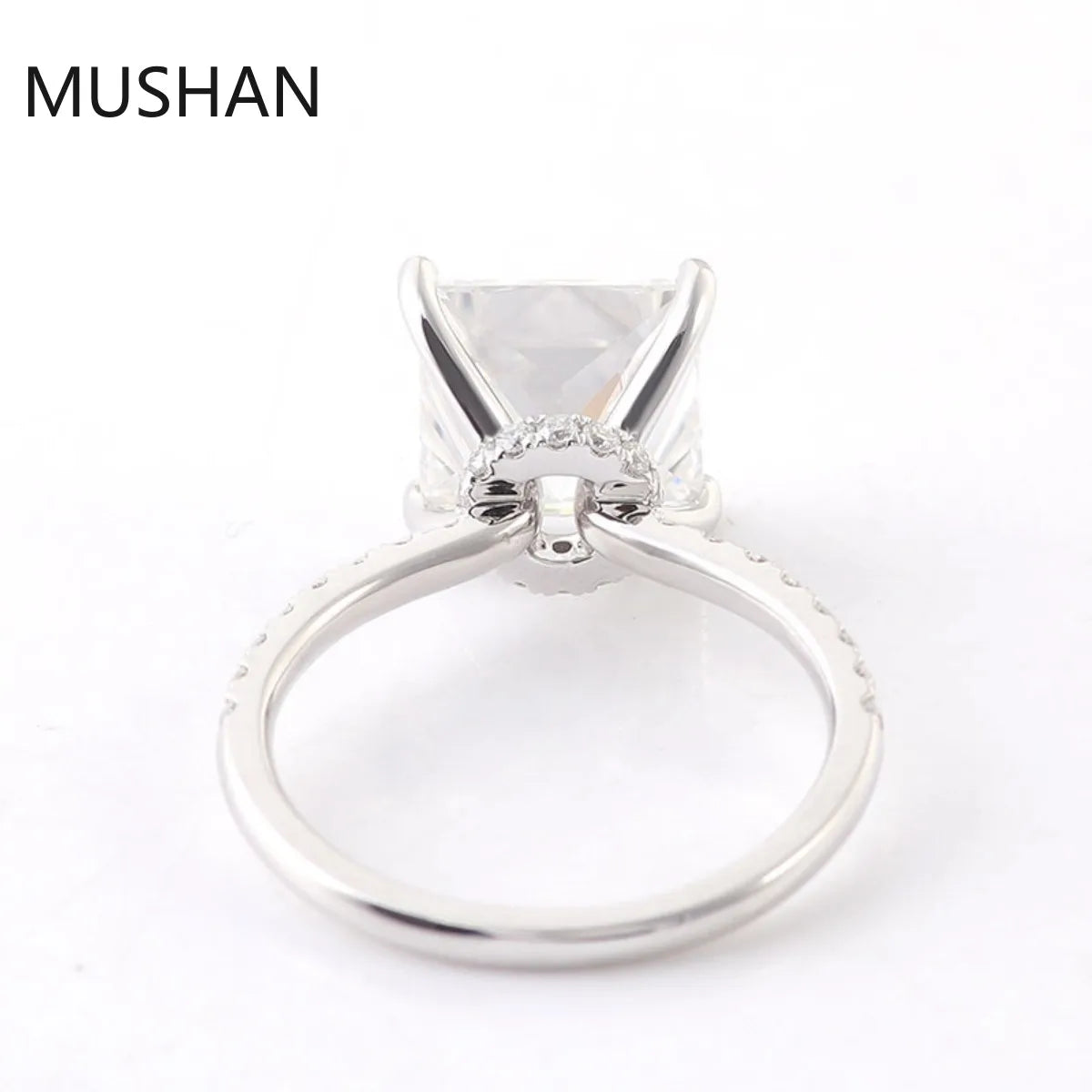 MUSHAN Luxury Custom 14K 18K Gold Rings Band Jewelry With Moissanite Diamond Lab Grown Gemstones Diamond Wedding Ring For Women