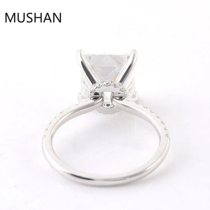 MUSHAN Luxury Custom 14K 18K Gold Rings Band Jewelry With Moissanite Diamond Lab Grown Gemstones Diamond Wedding Ring For Women