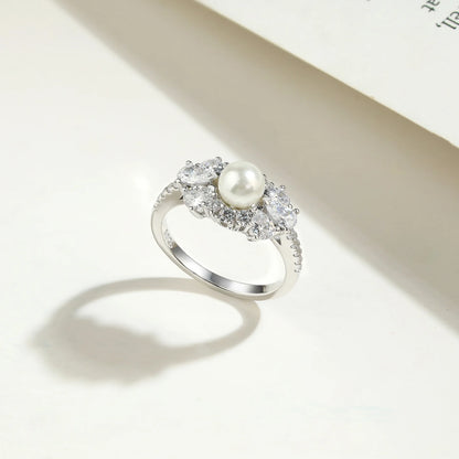 Bague de mariage MuShan Jewelry en argent sterling 925 avec diamant à haute teneur en carbone, cadeau pour elle, bijoux élégants, bagues pour femmes, joaillerie fine