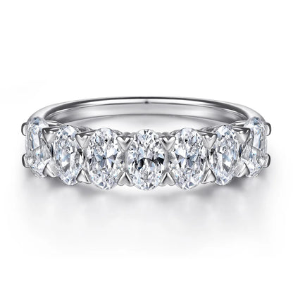 Anillo de plata de ley 925 marca MuShan con circonita cúbica 5A estilo princesa para niñas, joyería fina chapada en rodio