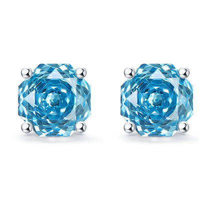 MuShan Jewelry 925 Sterling Silver Stud Earrings Dangle HCD Gemstones Engagement Party Premium Jewelry Women Earring Fine Jewelr