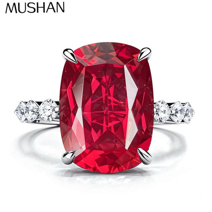 MuShan Jewelry 925 Sterling Silver Ring Wedding Band High Carbon Diamond Wedding Bridal Timeless Style Women Rings Fine Jewelry