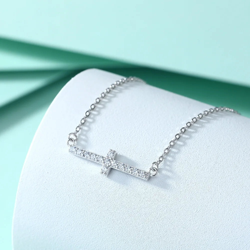 Collar de plata de ley 925 marca MuShan, colgante de joyería premium para dama, solitario de circonita 5A, chapado en oro de 18K, pieza de declaración