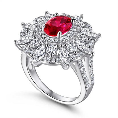 MuShan Jewelry 925 Sterling Silver Ring Wedding Band High Carbon Diamond Vintage Style Glamorous Style Women Rings Fine Jewelry