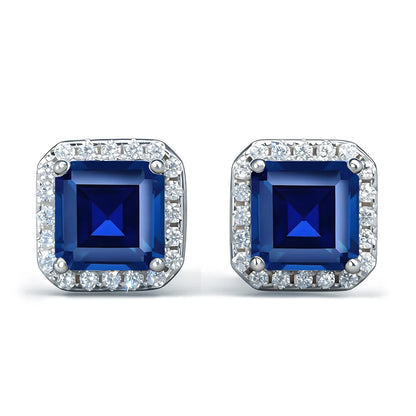 MuShan Jewelry 925 Sterling Silver Stud Earrings Dangle HCD Gemstones Anniversary Gift Mother Day Gift Women Earring Fine Jewelr
