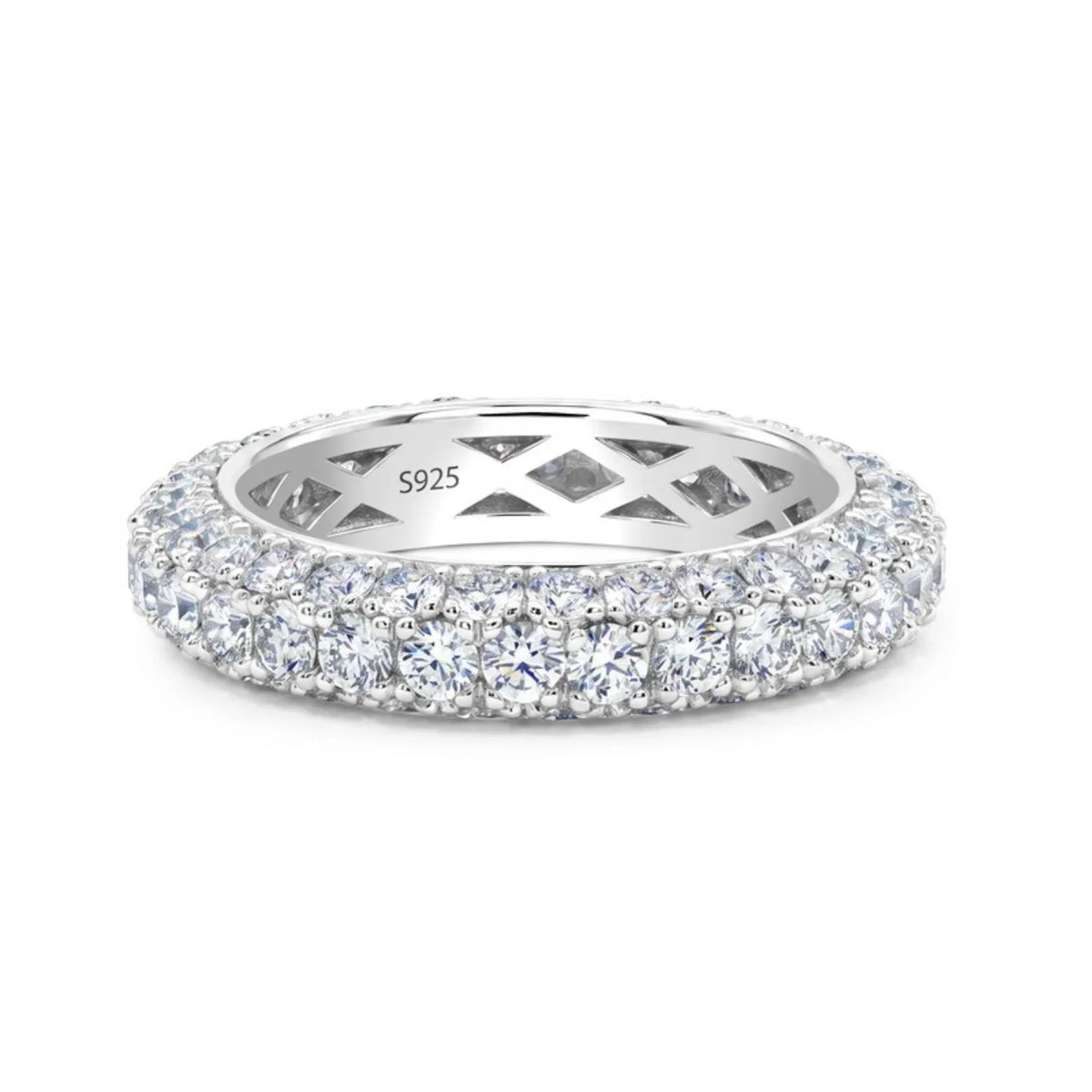 MUHAN Luxury Jewelry  925 Sterling Silver Ring Wedding Band  Women GRA Certificate Moissanite Diamond Rings D Color Fine Jewelry