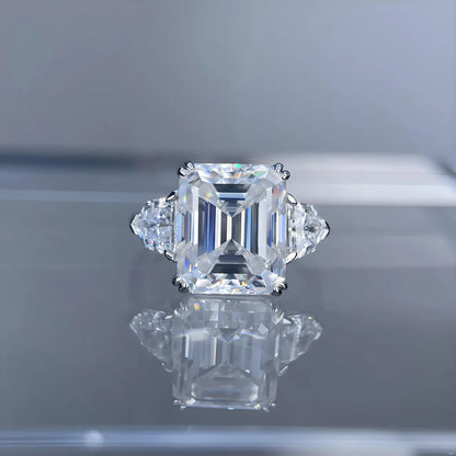 Bague MuShan Luxury Jewelry en argent sterling 925 avec moissanite VVS pour rendez-vous galant, plaquée or 18 carats, bijou breveté MST