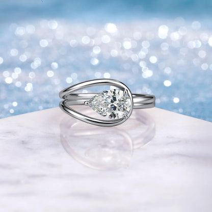 MUSHAN Luxury Jewelry 925 Sterling Silver Ring Band Women GRA Certificated Moissanite Diamond Emerald D Color Rings Fine Jewelry