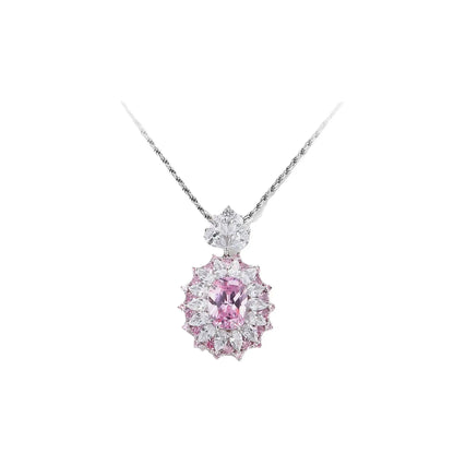 MuShan Jewelry 925 Sterling Silver Necklace 5A CZ Gemstones HCD Gemstones Designer 925 Sterling Silver Pendants Accessories