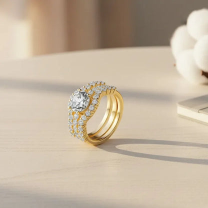 Anillo de joyería de lujo MUSHAN de plata de ley 925 para mujer, anillo de diamantes de moissanita con certificado GRA, esmeralda, color D, joyería fina